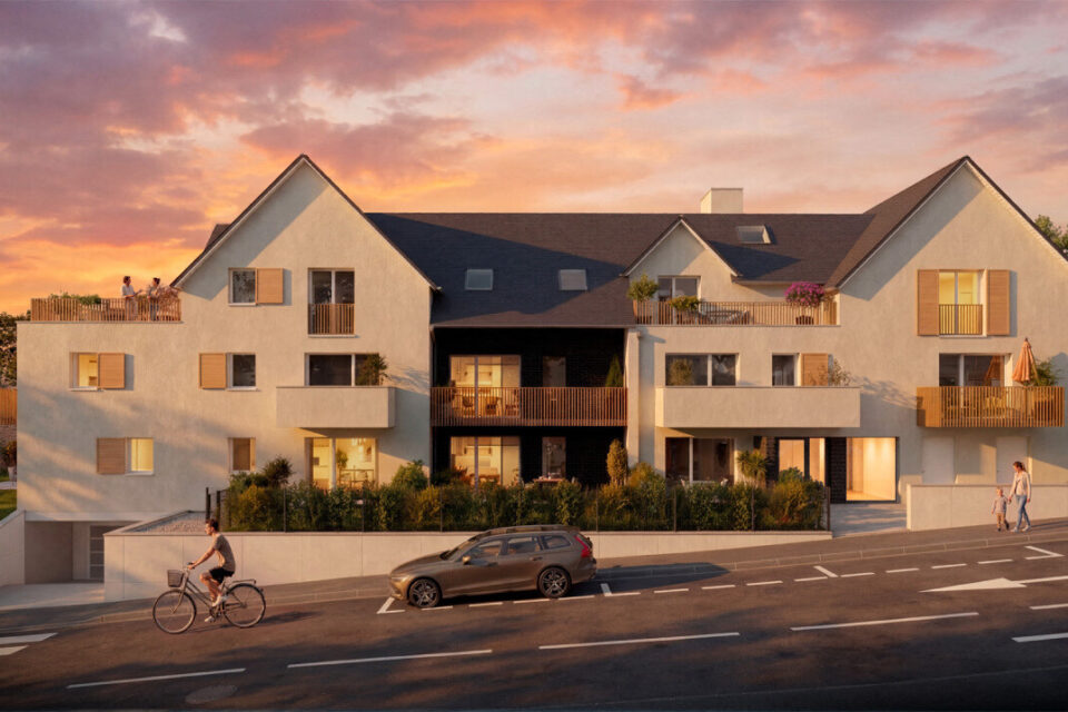 La future résidence Bellevue à Caen dont le lancement commercial est en cours. Elle comprend 18 logements seulement entre le bas du quartier Venoix et la Prairie.